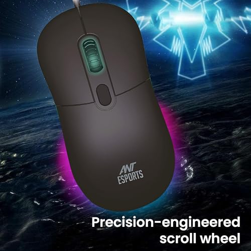 Ant Esports GM40 Wired Optical Gaming Mouse with RGB LED, Lightweight and Ergonomic Design, DPI Upto 2400, Compatible with Windows and Mac - Image 4