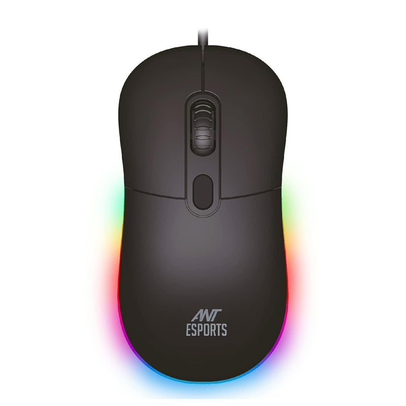 Ant Esports GM40 Wired Optical Gaming Mouse with RGB LED, Lightweight and Ergonomic Design, DPI Upto 2400, Compatible with Windows and Mac - Image 5