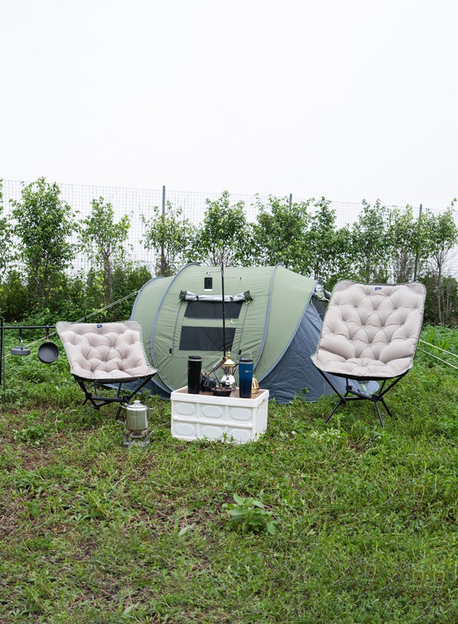 DPT Folding chair with a capacity of 120 kg - comfortable for long periods, easy to store and transport, and can withstand heavy weights. - Image 2