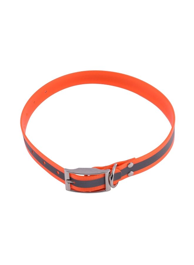 NIBEMINENT Reflective Adjustable Dog Collar Strap Orange/Black - Image 3