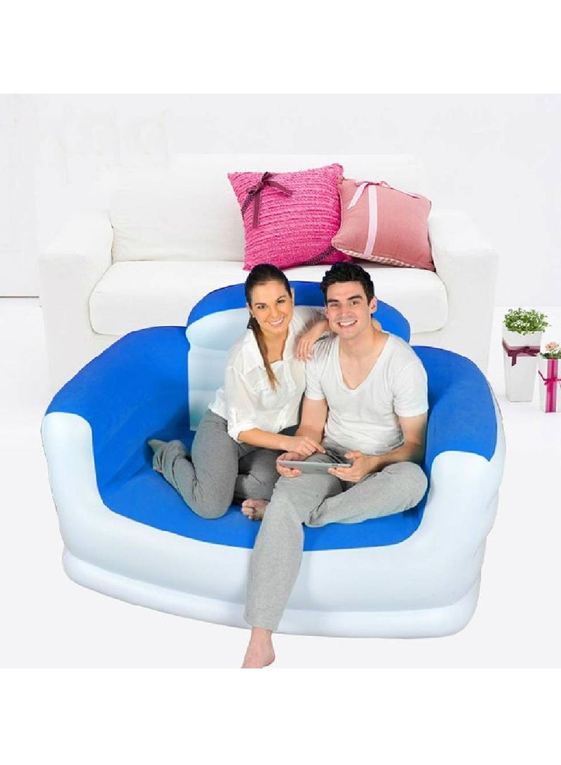 Inflatable Sofa, Air Deck Chair, Waterproof Surface, Non-Slip Underside, Small and Easy to Store (96 x 65 x 86 cm)  - Image 2