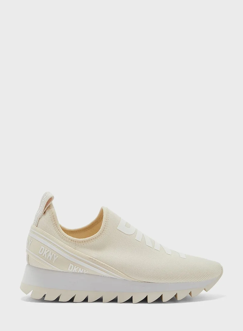 DKNY Abbi Monogram Low Top Sneakers