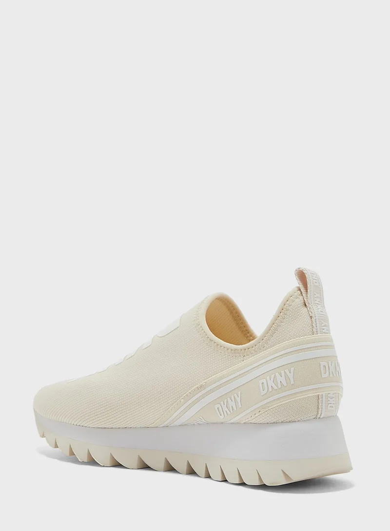 DKNY Abbi Monogram Low Top Sneakers