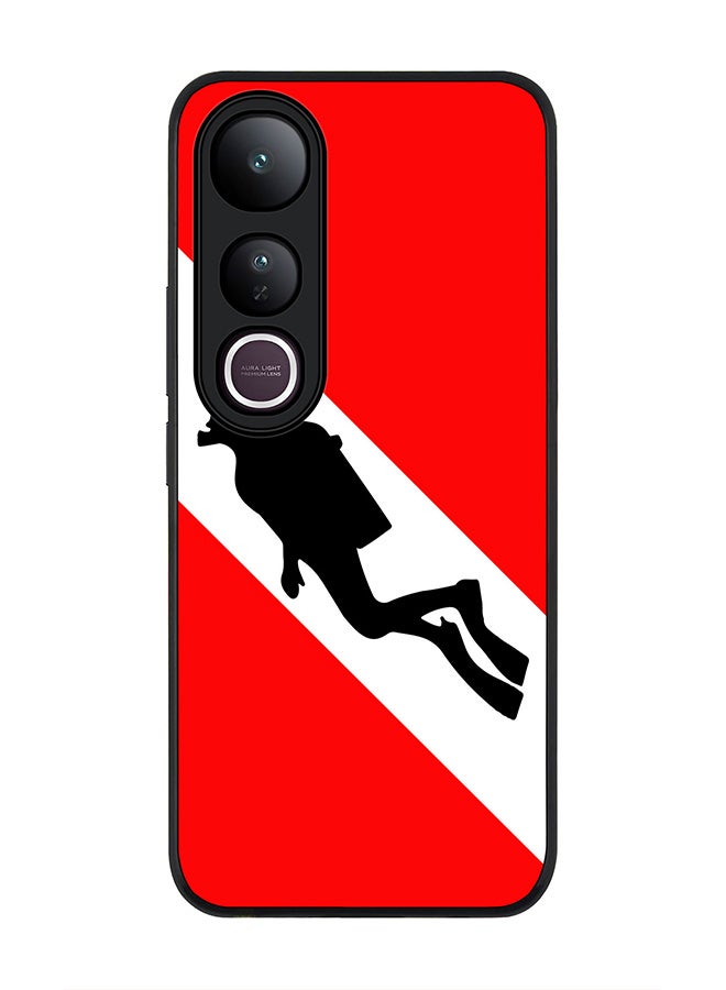 Stylizedd For vivo V50 Lite Case,Slim fit Camera Protection, Shockproof Thin Phone cover  - Diver Flag