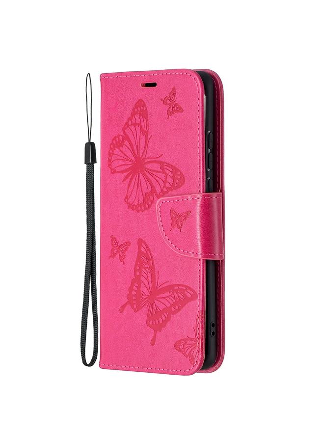 S-TOP Case For Huawei P50 Pro Two Butterflies Embossing Pattern Horizontal Flip Leather Case with Holder & Card Slot & Wallet & Lanyard - Image 2