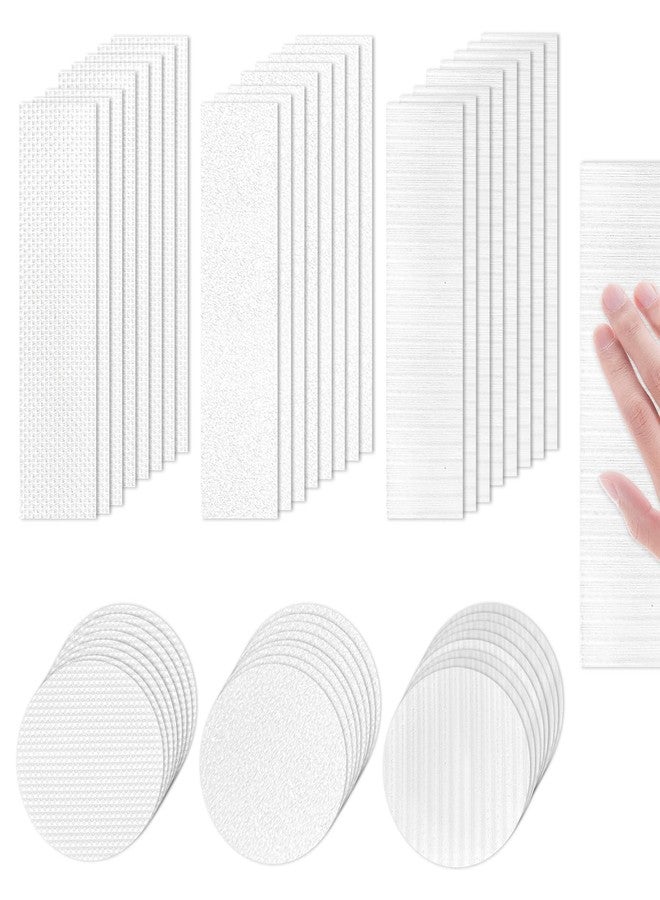 TBTFW 48Pcs Calm Sensory Strips Adhesives Stickers, 6 Levels Translucent Textured Tactile Rough Sensory Stickers Anti Stress Anxiety Sensory Stickers for Desk Classroom - Image 1