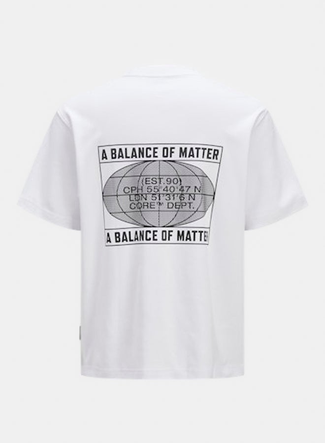 JACK & JONES JACK & JONES Mens Concrete Globe Tee Crew Neck  - Image 2