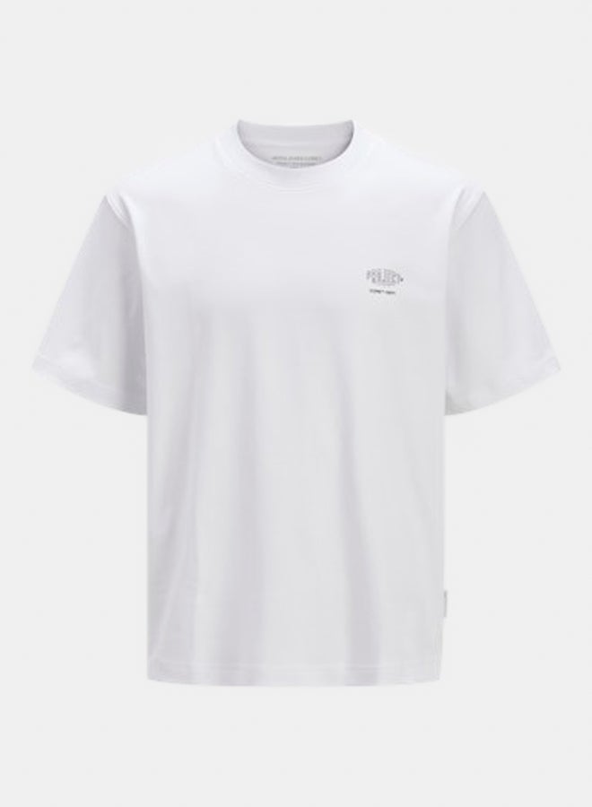 JACK & JONES JACK & JONES Mens Concrete Globe Tee Crew Neck  - Image 1