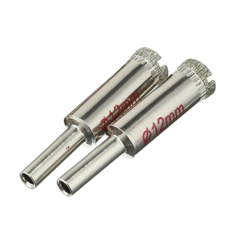 Diamond Drill Bits for Glass and Tile, 12mm, Nickel Plated, Pack of 2 - Image 3