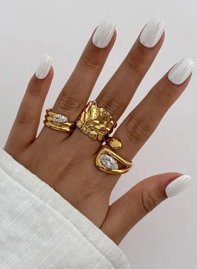 Take Two Pack of 3 - Statement Rings