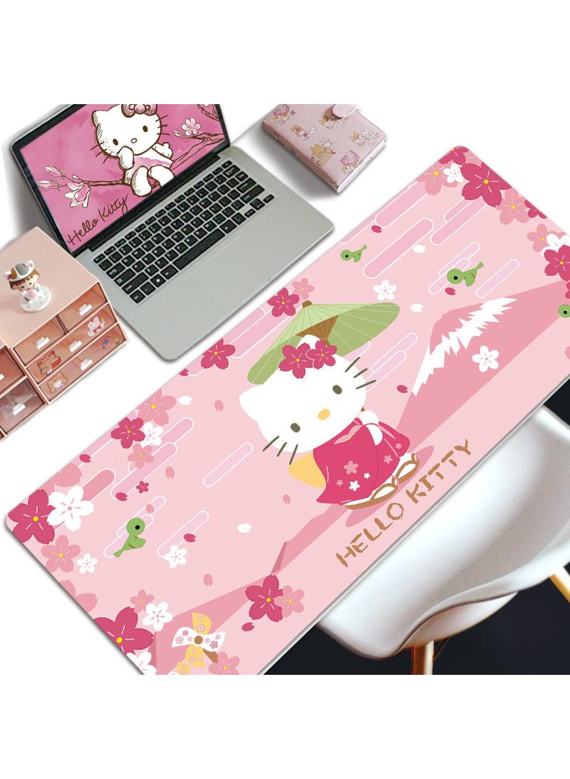 Loquat Hello Kitty Gift For Girls Gaming Mouse Pad Extended Large Mat Desk Pad Stitched Edges Mousepad Long Mouse Pad And Non-Slip Rubber Base Mice Pad 800X300X4mm  - Image 1
