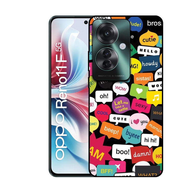 EYE CATCH Printed Protective Case Cover For Oppo Reno 11 F -  Love Tag - Image 1