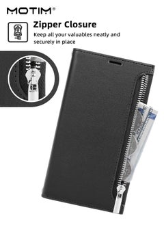 Motim Crossbody iPhone 15 Wallet Phone Case with Shoulder Strap, iPhone 15 Leather Wallet Bag with Card Holder, Shockproof Protection Wallet Handbag, Kickstand Cover Phone Case  - Image 4