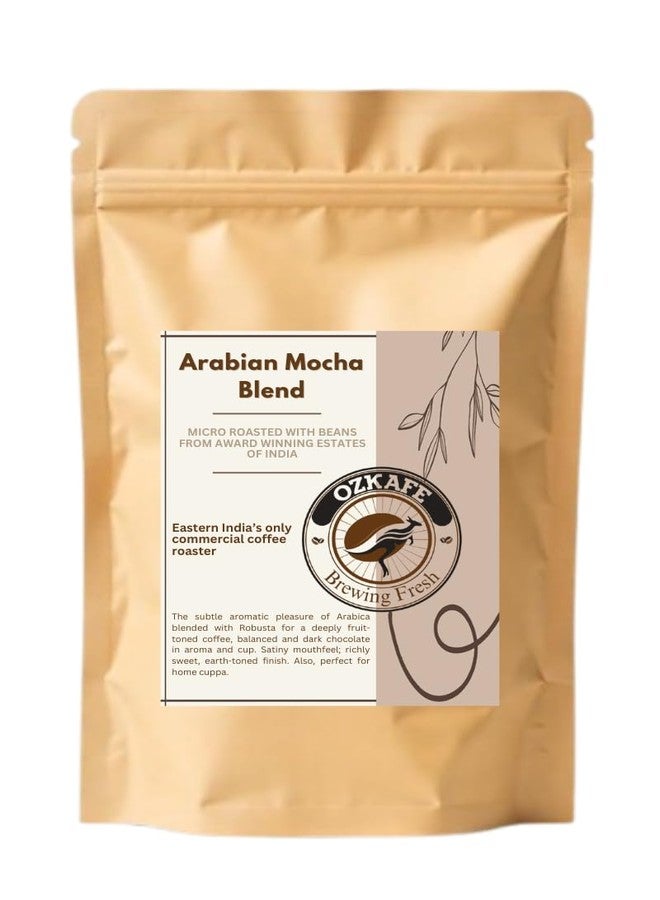 OZKAFE Arabian Mocha Blend - Medium Roast | Whole Beans Grounded | Café Strong Blend | Freshly Roasted (500 g) - Image 1