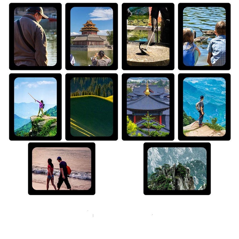 Sooard sooard Magnetic Photo Frames 10 Pack Magnetic Picture Frame 4x6 inch for Refrigerator Cabinet LockerDishwasher  Other Metallic Surfaces Black