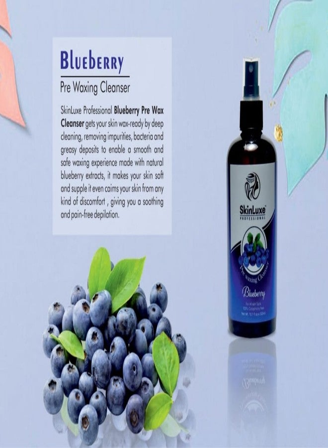 Nexify india SkinLuxe Professional Blueberry Liposoluble Gel Wax, 800ml, with Pre-Waxing Cleanser 300ml, Moisturising Formula - Image 2