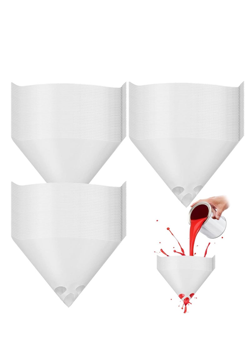SYOSI 100 Pcs Paint Strainers, Disposable Paint Filter Resin Filter Cone Paint Filter Screen, with 149 Micro Flow Nylon Mesh, for Automotive Spray, Guns Paint, Art Crafts Painting Projects - Image 1