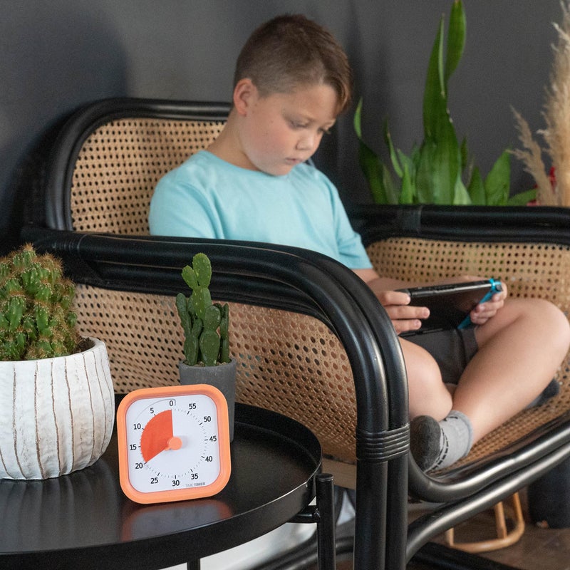 TIME TIMER Home MOD - 60 Minute Kids Visual Timer Home Edition - For Homeschool Supplies Study Tool, Timer for Kids Desk, Office Desk and Meetings with Silent Operation (Dreamsicle Orange) - Image 3