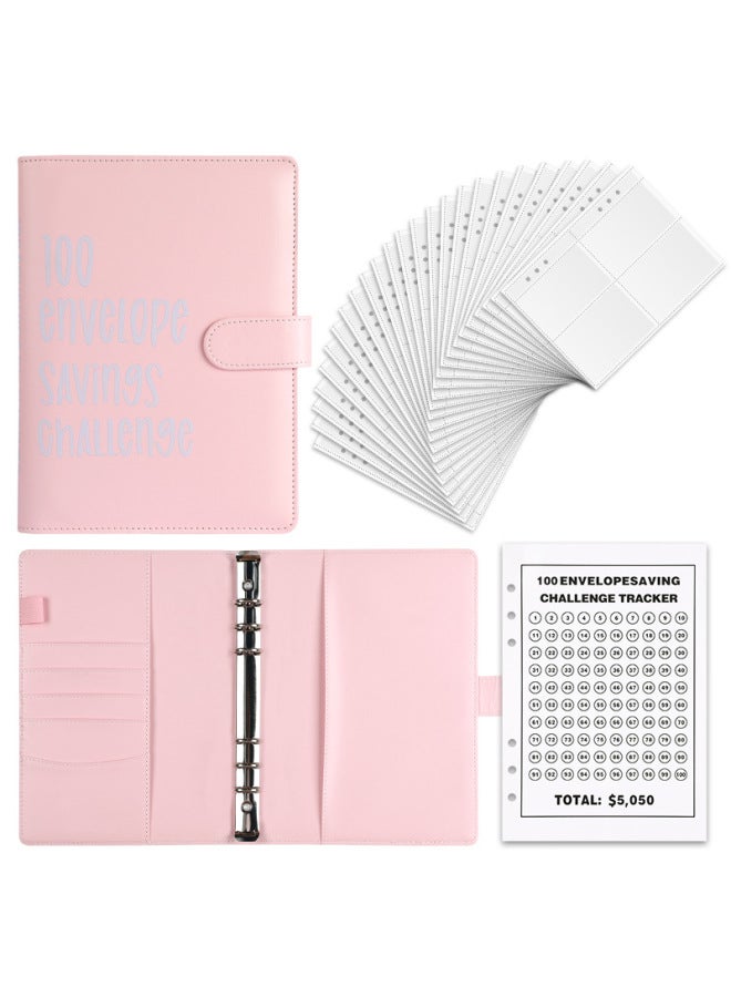 HONGYANG Envelope Challenge Binder Couple's 100-day Challenge Saving Savings Hand Account Notebook - Image 1
