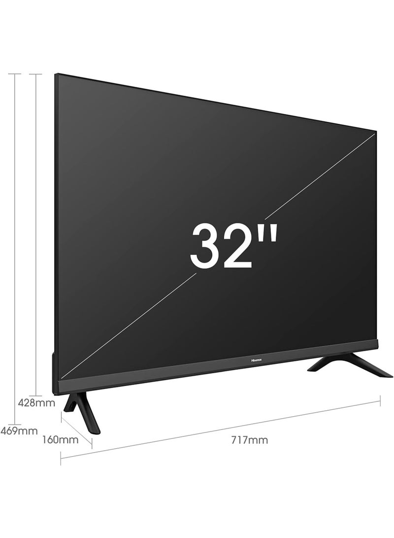 H2O تلفاز ذكي LED بحجم 32 بوصة - السلسلة 7 | نظام تشغيل أندرويد | عرض بالألوان الحقيقية | متجر جوجل بلاي | اتصال HDMI و USB و AV | لوحة استجابة سريعة | صوت دولبي | تصميم أنيق بدون حواف | تلفاز ذكي جاهز بدقة HD - Image 5
