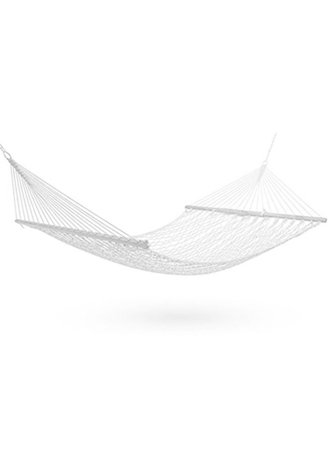 Generic - Reinforced Cotton Rope Net Hammock Rollover Prevention Double Hammock Outdoor Leisure Simple Modern Hammock - Image 1
