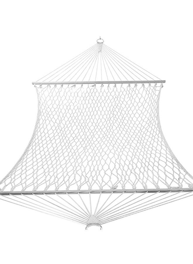 Generic - Reinforced Cotton Rope Net Hammock Rollover Prevention Double Hammock Outdoor Leisure Simple Modern Hammock - Image 1