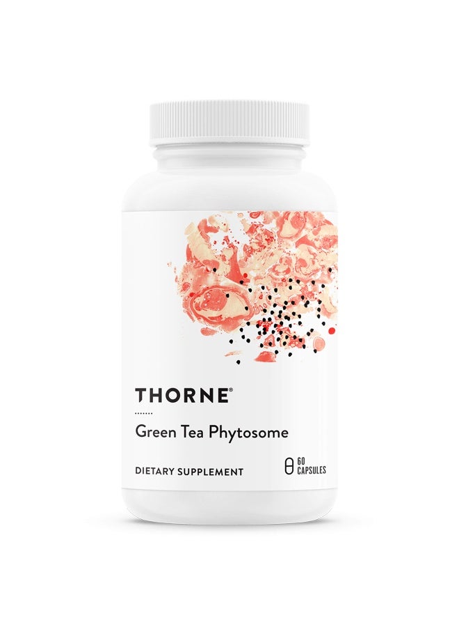 Thorne مستخلص الشاي الأخضر - فوائد مضادة للأكسدة، حماية الكبد، وفوائد الأيض* للشاي الأخضر بدون كافيين - 60 كبسولة - Image 1