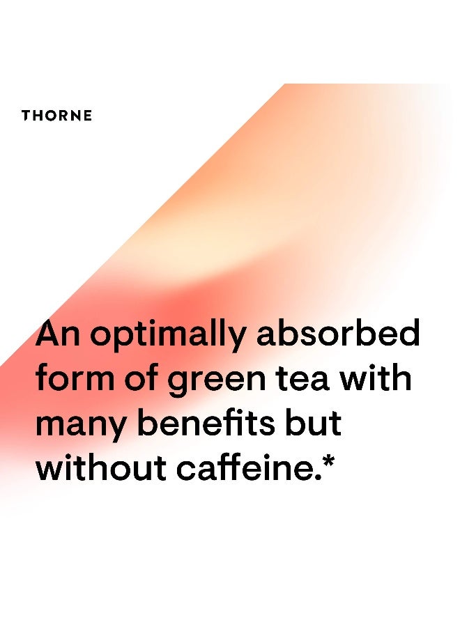 Thorne مستخلص الشاي الأخضر - فوائد مضادة للأكسدة، حماية الكبد، وفوائد الأيض* للشاي الأخضر بدون كافيين - 60 كبسولة - Image 5