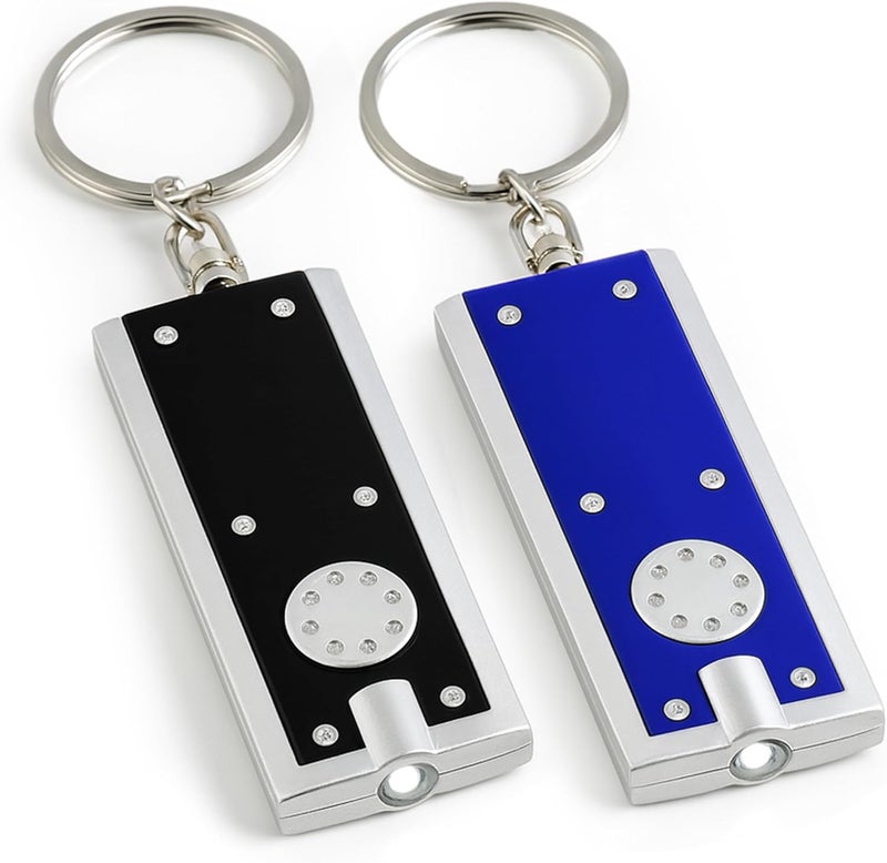 SOL 2pk LED Key Chain Lights - Compact Pocket Torch with 360-Degree Swivel - Image 1