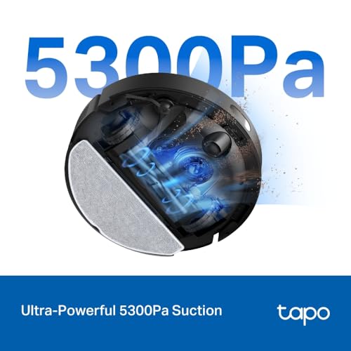 tapo TP-Link Tapo RV30 Max 5300Pa Hyper Suction Robot Vacuum Cleaner & Mop,LiDAR+IMU Dual Navigation,97%+Dust Pickup Rate,Customizable Cleaning, Self-Charging,4×Multi-Floor Maps Works w/Alexa & Google Home - Image 2