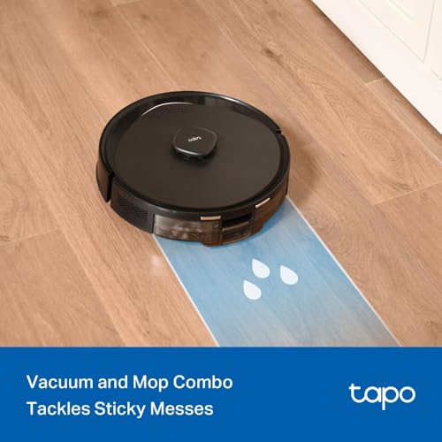 tapo TP-Link Tapo RV30 Max 5300Pa Hyper Suction Robot Vacuum Cleaner & Mop,LiDAR+IMU Dual Navigation,97%+Dust Pickup Rate,Customizable Cleaning, Self-Charging,4×Multi-Floor Maps Works w/Alexa & Google Home - Image 5