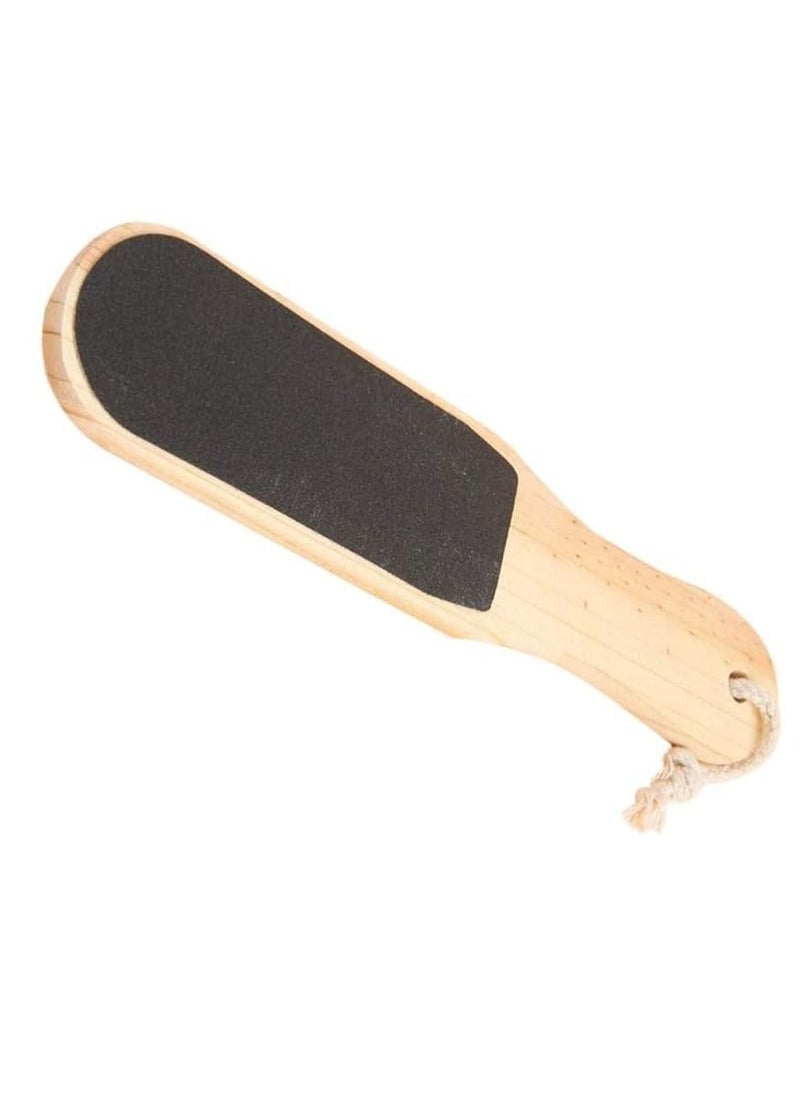 Gonice Wood Foot Rasp Dead Skin Callus Remover Foot File Exfoliating Brush Wooden Handle Pedicure Scrubber  - Image 1