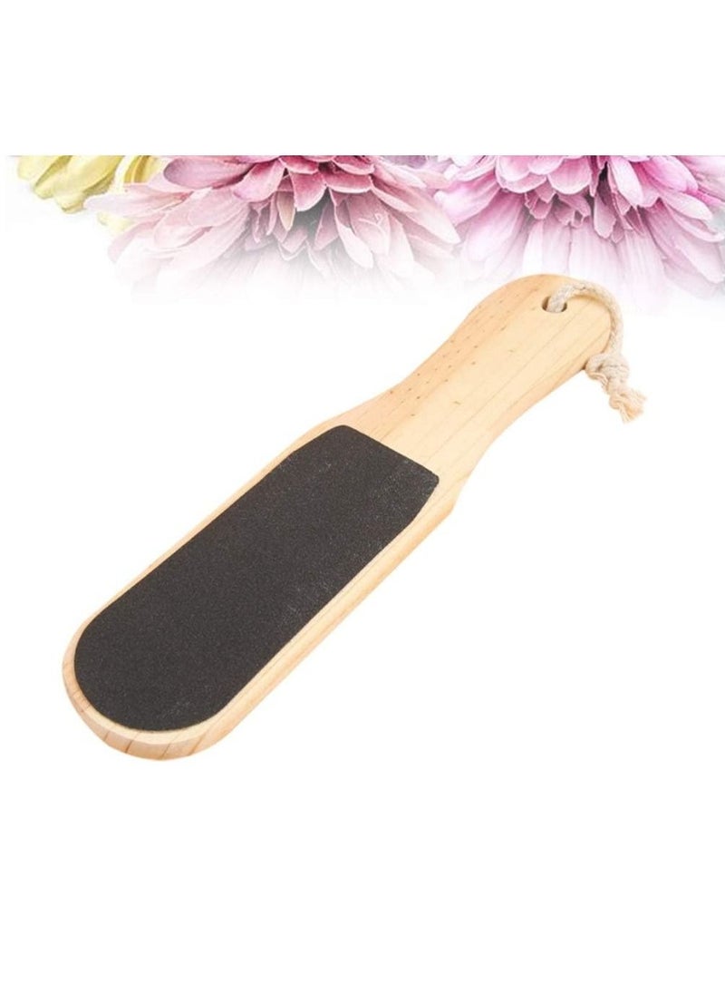 Gonice Wood Foot Rasp Dead Skin Callus Remover Foot File Exfoliating Brush Wooden Handle Pedicure Scrubber  - Image 3