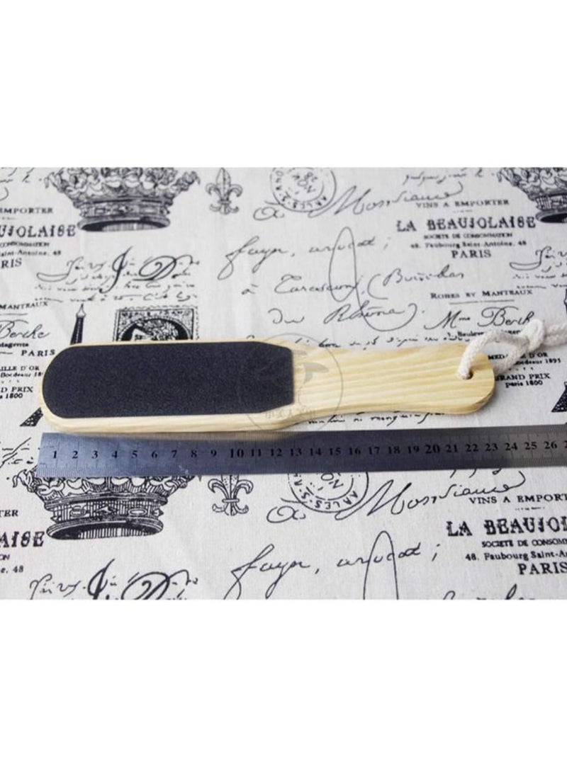Gonice Wood Foot Rasp Dead Skin Callus Remover Foot File Exfoliating Brush Wooden Handle Pedicure Scrubber  - Image 5