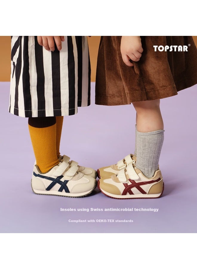 Topstar Children's Sports Shoes, Spring New Style Non-slip Forrest Gump Shoes, Boys And Girls Casual Shoes, Outdoor Training Shoes, Red, Size 25 - Image 4