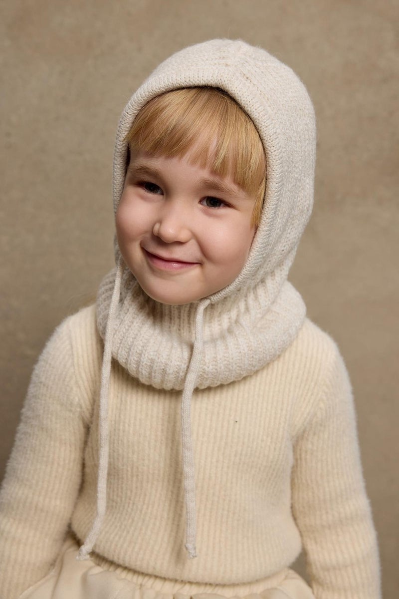 Fahhar Kids Children's Snow Beanie with Rope Stone  - Image 1