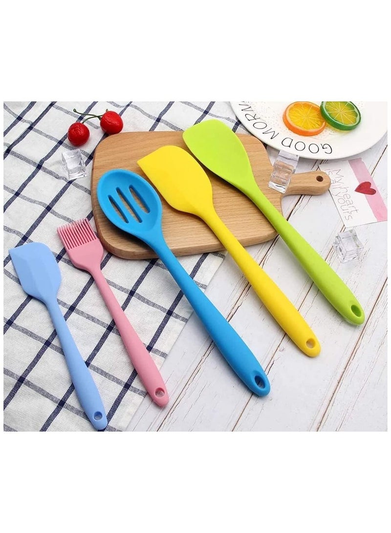 بلومنغ تايم طقم أدوات مطبخ سيليكون بألوان قوس قزح 10 قطع متعدد الألوان - Image 2