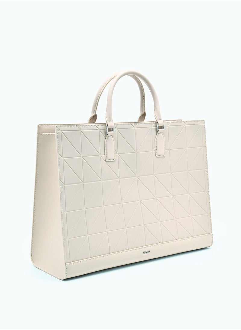 Pedro Pedro Studio Leather Pixel Tote Bag  - Image 3