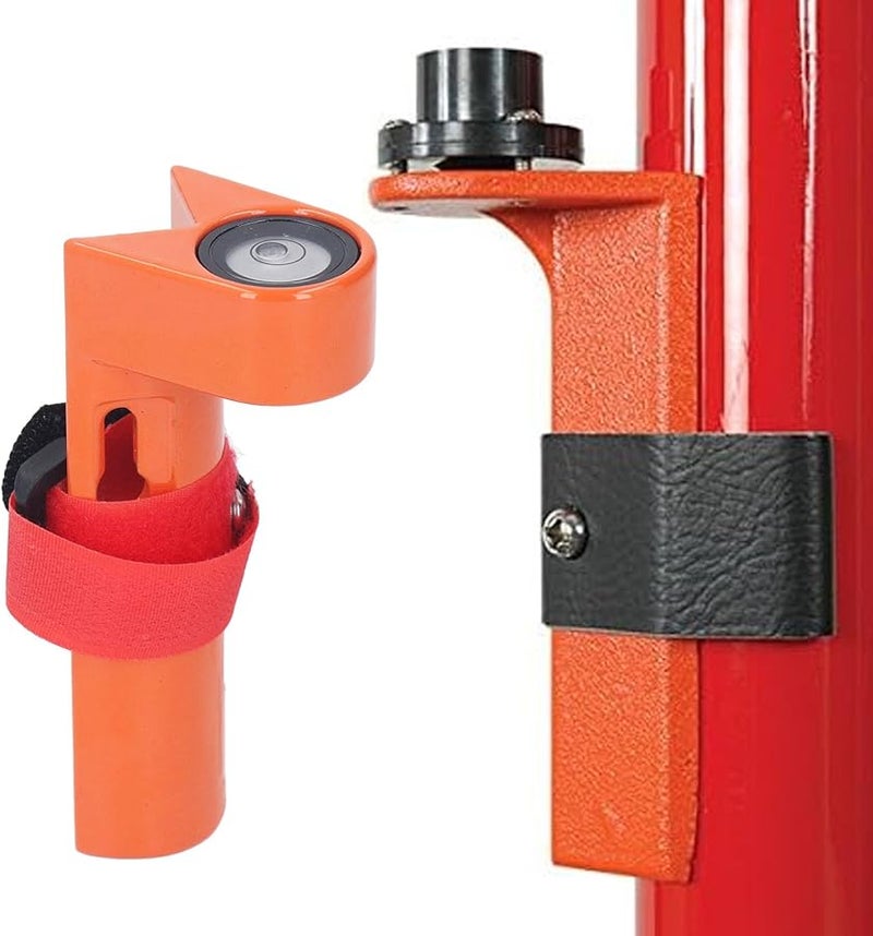 Adjustable Aluminum Right Angle Bubble Level for 1 to 1.25 Inch Round and Rectangular Rods - Image 1