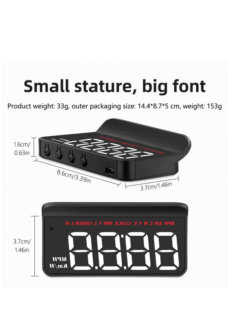 GULFLINK GULFLINK Head Up Display(HUD) Vehicle Speed Meter M5  - Image 4