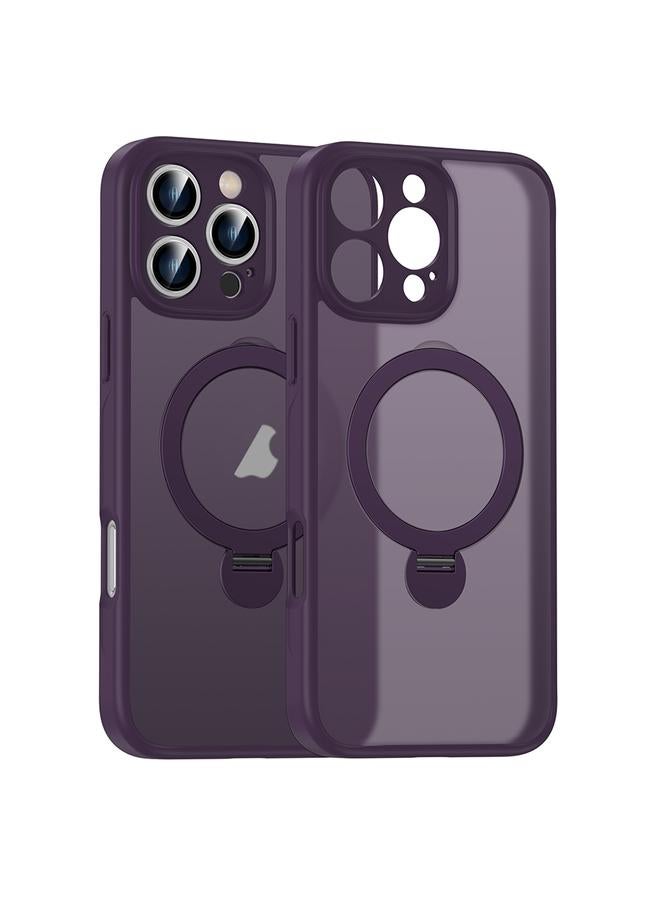 Zaboon Case For iPhone 13 Pro Matte Texture 360 Degree Rotary Tone Holder MagSafe Phone Case - Image 1