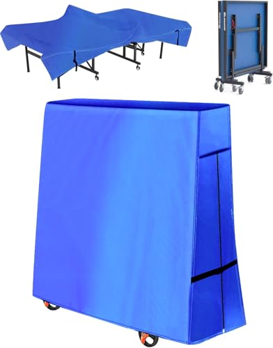 OUTTDID Outdoor Ping Pong Table Cover, 600D Waterproof Sunproof Indoor & Outdoor Fits Universal Folding Tables and Flat 9x5 FT Tables Tennis - Image 1