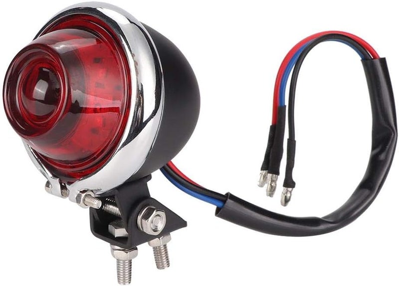 woobles Motorcycle Retro Led Brake Running Light Indicator, Convex Lens, Rear Tail Light High Brightness, Low Heat, Low Power Consumption, High Efficiency Car Light Modification Parts - Image 1