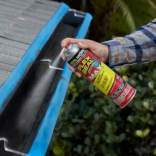 Flex Seal MAX, 17 oz, 2-Pack, White, Stop Leaks Instantly, Waterproof Rubber Spray On Sealant Coating, Perfect for Gutters, Wood, RV, Campers, Roof Repair, Skylights, Windows, and More - Image 5