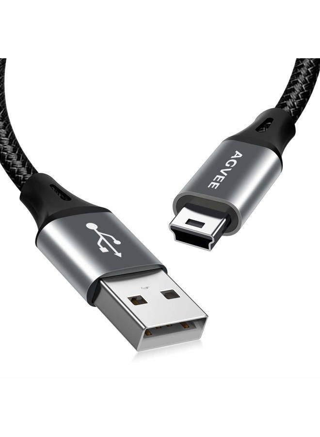 AGVEE [2 Pack 6ft] Replacement for Garmin Nuvi GPS Charger Data Cable Gpsmap Charging Cord, Dark Gray - Image 1