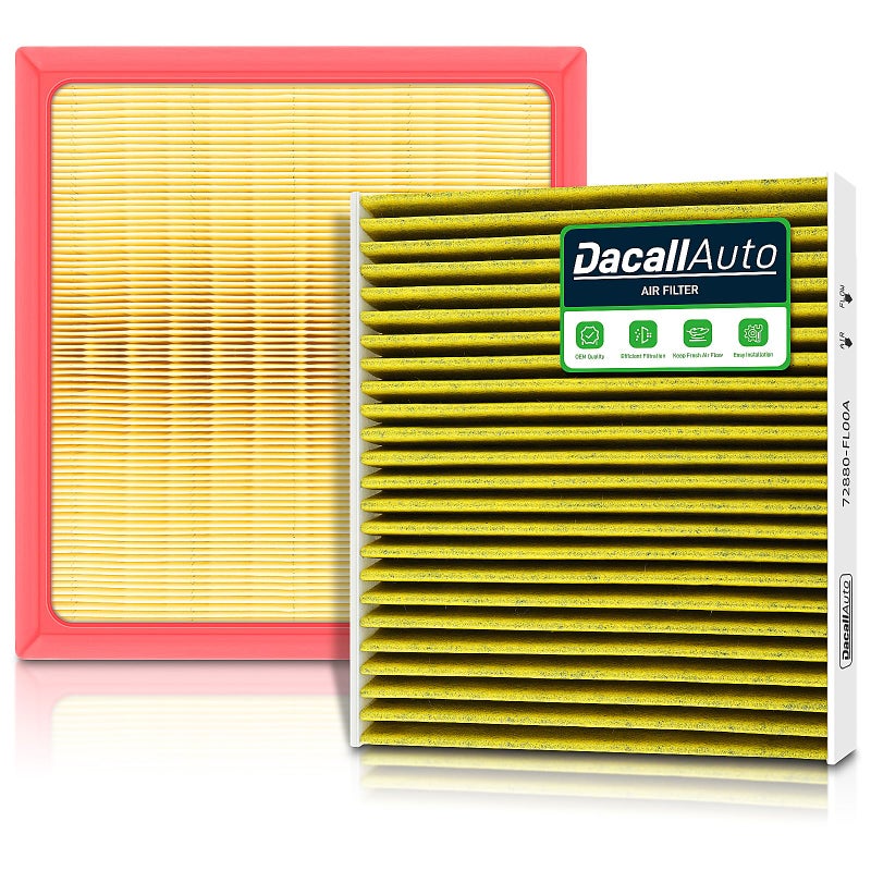 Dacall Activated Carbon Cabin & Engine Air Filter Set fit for Subaru Outback (2020-2025), Crosstrek (2021-2025), Ascent (2019-2025), Legacy (2020-2025), Replace Part NO. 72880FL00A 16546AA16A - Image 1