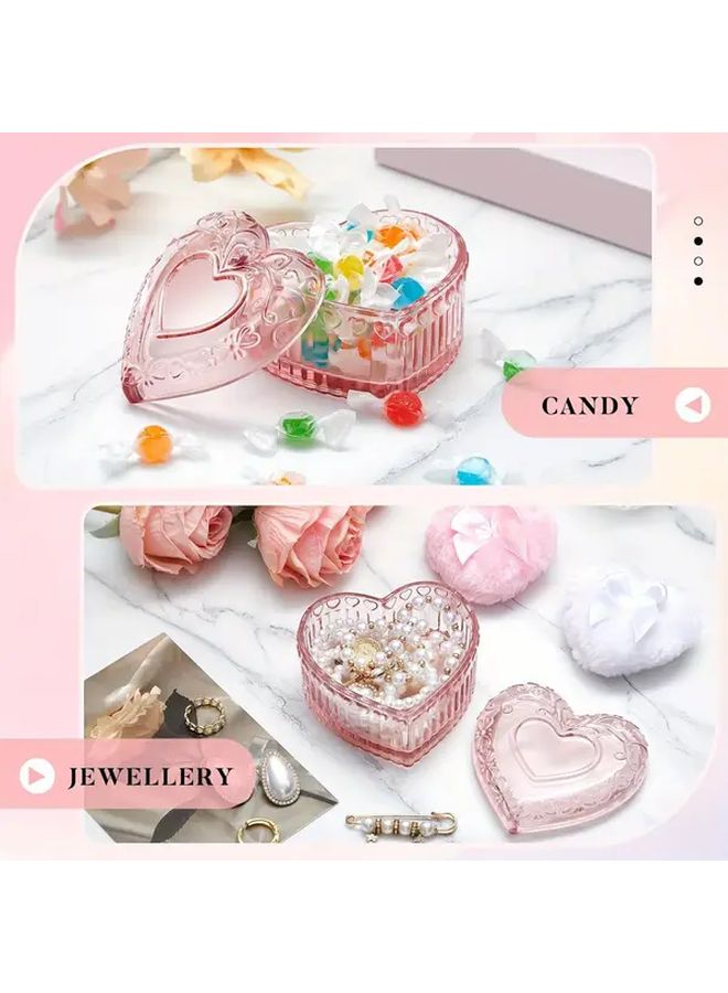 3pcs Pink Heart Velour Powder Puff Set Soft Washable Reusable For Wet And Dry Makeup - Image 5