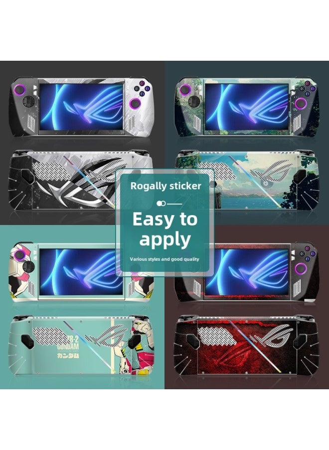 Applicable To Rog Ally Sticker Game Machine Film Asus Palm Machine Accessories Scratch-proof Color Changing Color Picture Protective Film-Color:ROG-330
