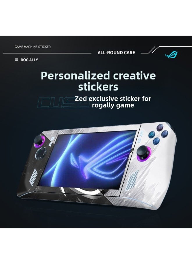 Applicable To Rog Ally Sticker Game Machine Film Asus Palm Machine Accessories Scratch-proof Color Changing Color Picture Protective Film-Color:ROG-330