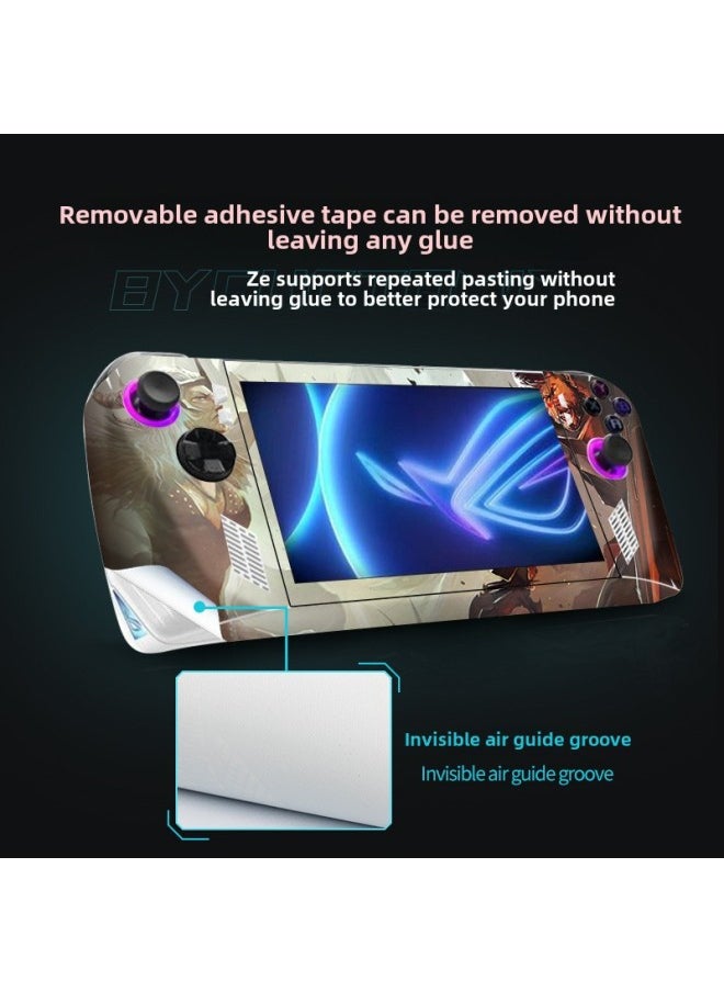 Applicable To Rog Ally Sticker Game Machine Film Asus Palm Machine Accessories Scratch-proof Color Changing Color Picture Protective Film-Color:ROG-330